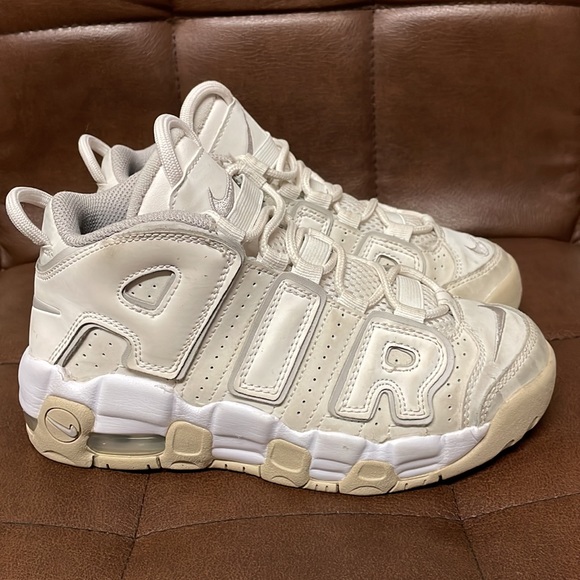 Nike Air Uptempo Kids White Sneakers - Picture 6 of 14